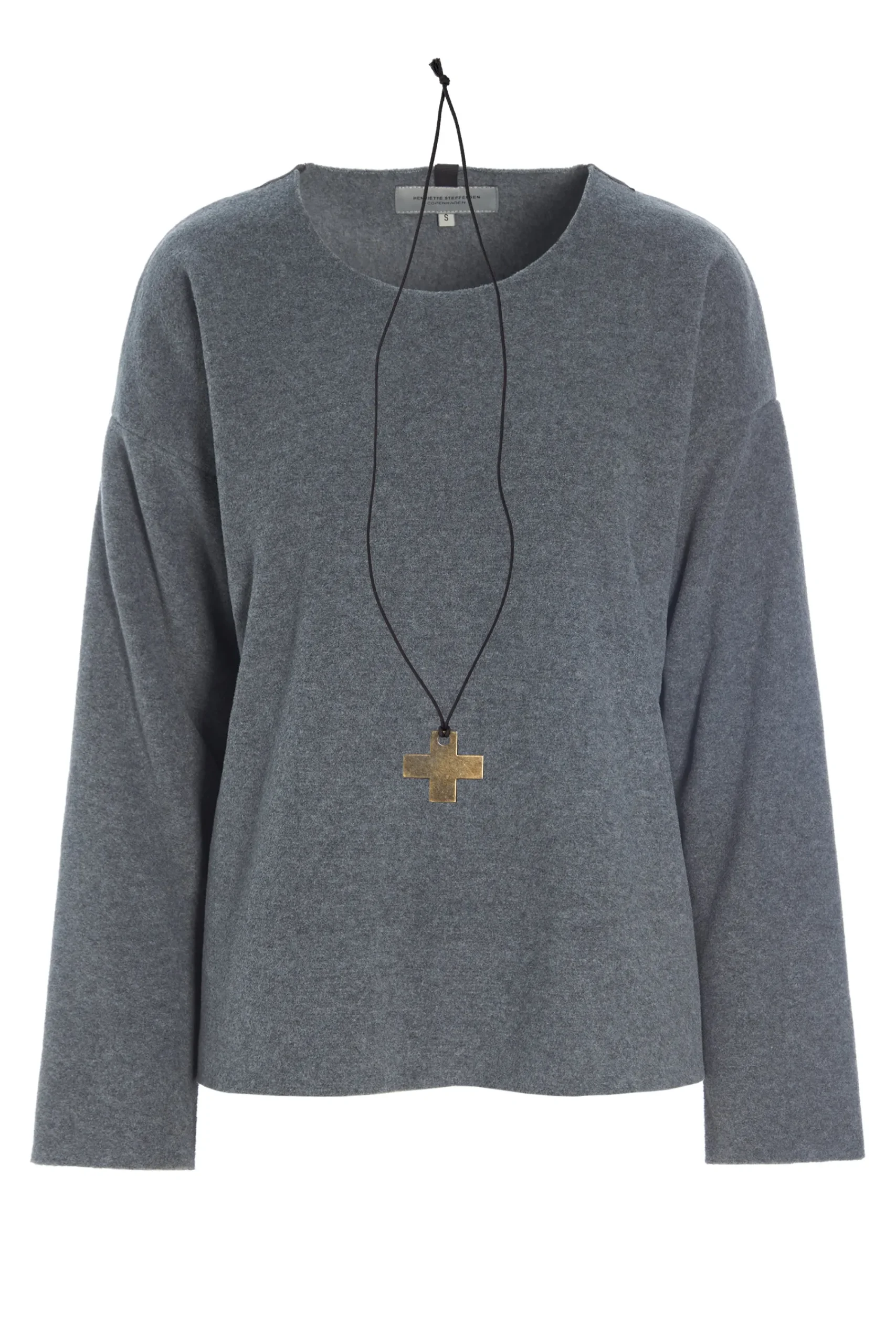 BLUSE MED RUND HALS | 1355|Henriette Steffensen Copenhagen Clearance