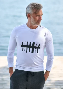 T SHIRT M/ PRINT & LANGE ÆRMER | 1019CP|Henriette Steffensen Copenhagen Shop