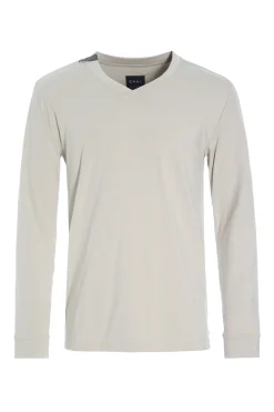 T-SHIRT MED V-HALS LANGÆRMET | 1021C|Henriette Steffensen Copenhagen Clearance