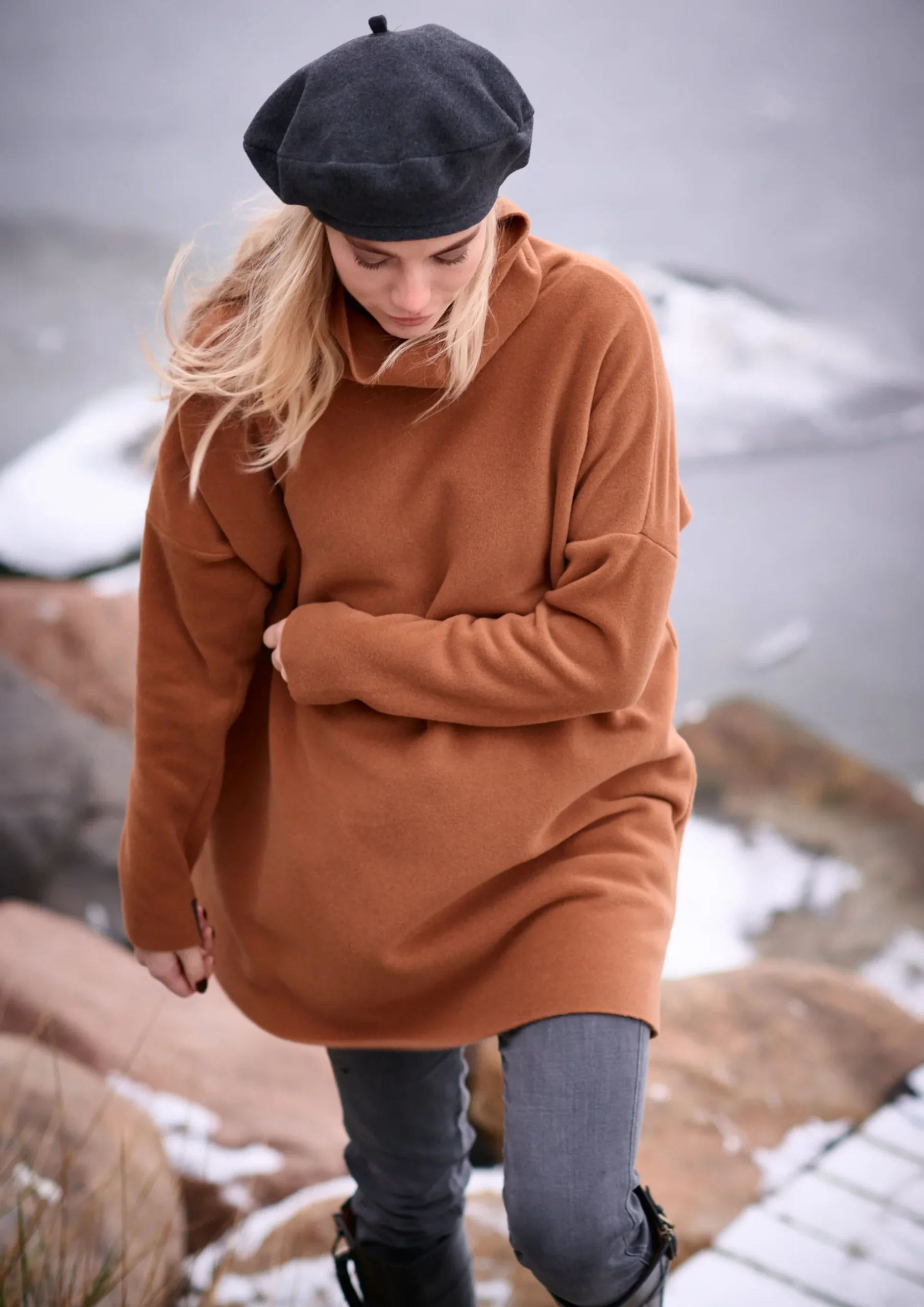 TUNIKA MED HØJ HALS | 1288|Henriette Steffensen Copenhagen Outlet